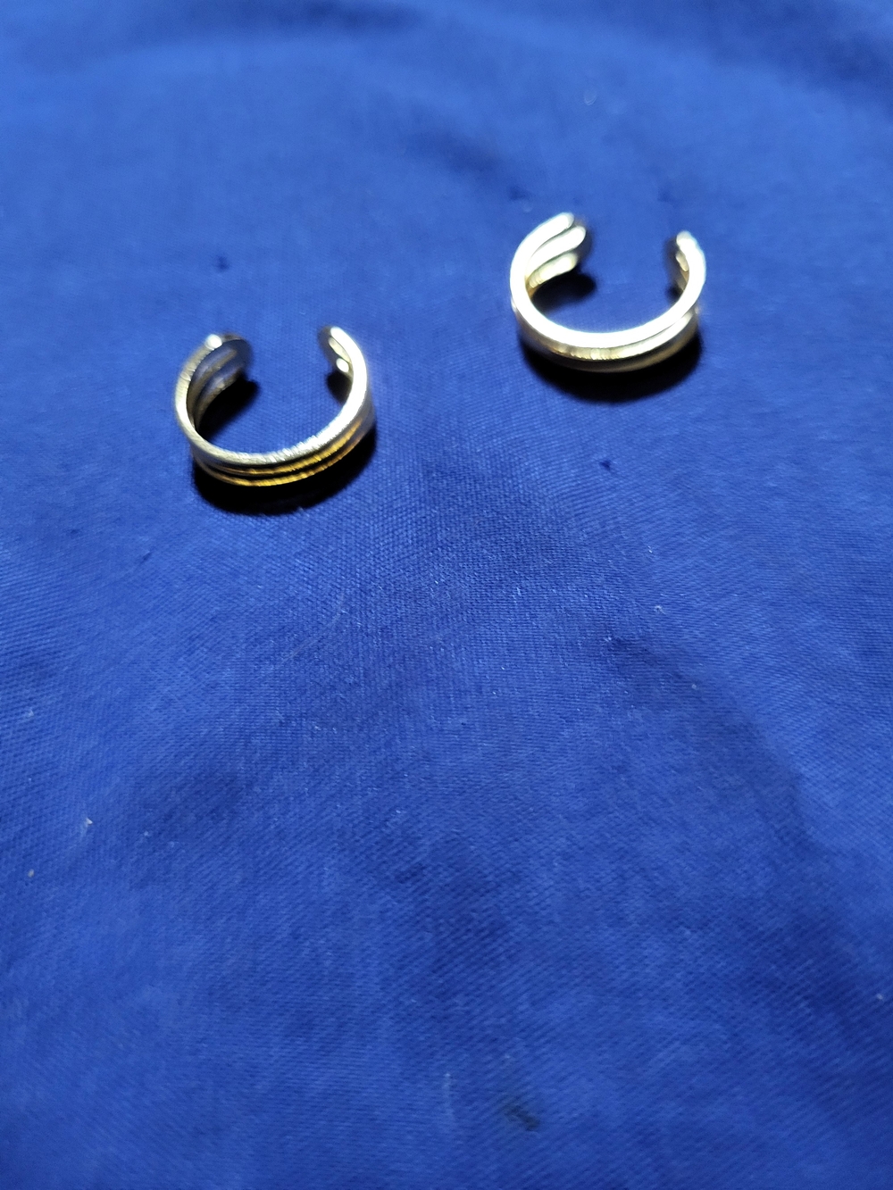 Classic Gold-Tone Toe Rings Pair